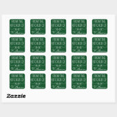 Sticker Carré De La Cuisine De (Feuille)