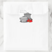 Sticker Carré De La Cuisine De Pot De Cuisine & Strainer (Sac)