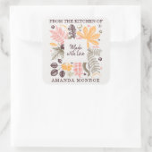 Sticker Carré De la cuisine des feuilles d'automne (Sac)