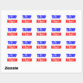 Sticker Carré DE LA NATION TRUMP (Feuille)