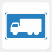 Sticker Carré de la route des camions (Devant)