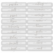 Sticker Carré de l'armoire d'épices de l'organisation de l (Devant)