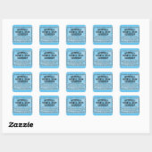 Sticker Carré de licence de basse de chaîne (Feuille)