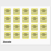 Sticker Carré de licence Synthesizer (Feuille)