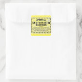 Sticker Carré de licence Synthesizer (Sac)