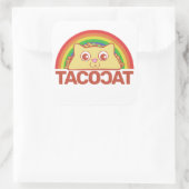 Sticker Carré de luxe TacoCat (Sac)