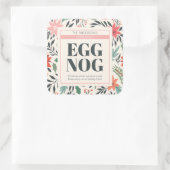 Sticker Carré de Noël Eggnog (Sac)