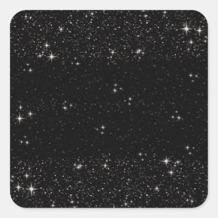 Sticker Carré de nuit étoilé
