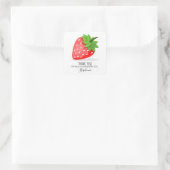 Sticker Carré de patchs fraises (Sac)