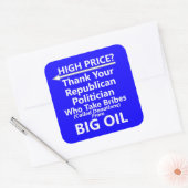 Sticker Carré de pompe à gaz à grande huile (Enveloppe)