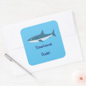 Sticker Carré de requin Jawsome Dude (Enveloppe)