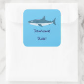 Sticker Carré de requin Jawsome Dude (Sac)
