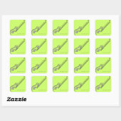 Sticker Carré de réseau (Feuille)