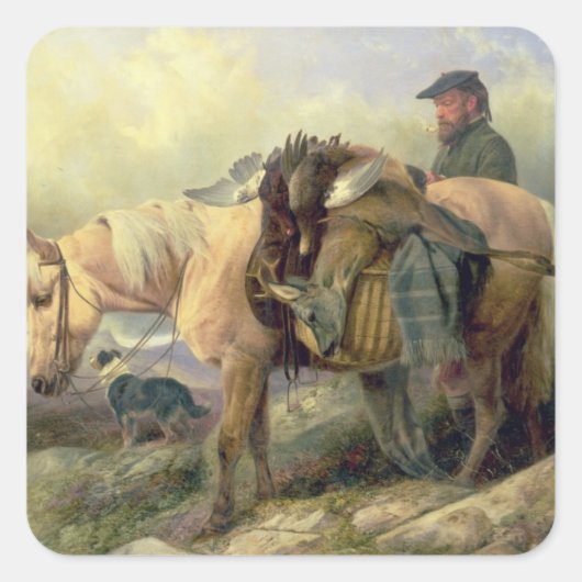 Sticker Carré De retour de la Colline, 1868 (Devant)