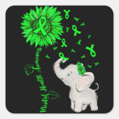 Sticker Carré de sensibilisation à la santé mental (Devant)