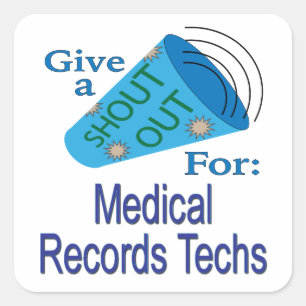 Sticker Carré de Techs pour disques Médicales