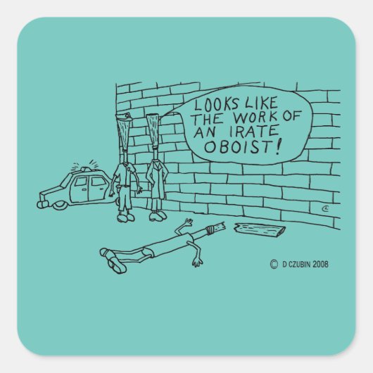 Sticker Carré de test mural (Devant)