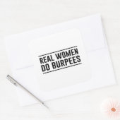 Sticker Carré De vraies femmes brûlent (Enveloppe)