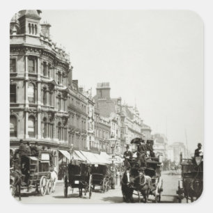 Sticker Carré De vue rue d'Oxford vers le bas, Londres (photo de