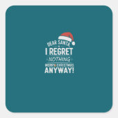 Sticker Carré Dea Santa Je Ne Regrette Rien (Devant)