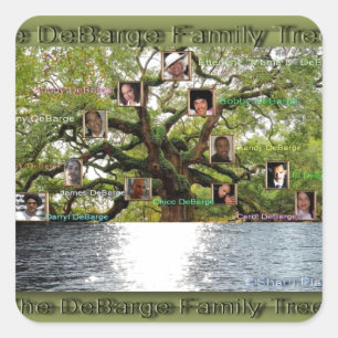 Sticker Carré DeBarge Family Tree Spécialty Items