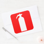 Sticker Carré Décalage d'extincteur (Enveloppe)