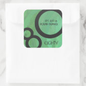 Sticker Carré Décennie verte 80e anniversaire (Sac)