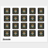 Sticker Carré Déceptions vous tous Jésus Noël laid (Feuille)
