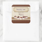 Sticker Carré Décès au chocolat Grand Merci (Sac)