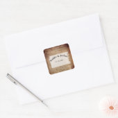 Sticker Carré Déclaration d'indépendance 📜 Historique 1776 (Enveloppe)