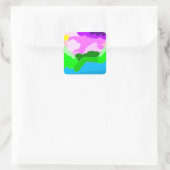Sticker Carré Décor couleur codée (Sac)