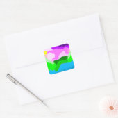 Sticker Carré Décor couleur codée (Enveloppe)