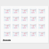 STICKER CARRÉ DÉCOR D'ARTICLES DE PARTIE DE BÉBÉ (Feuille)