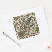 Sticker Carré Décor Floral Perse Carrelage (Enveloppe)