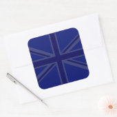 Sticker Carré Décor Union Jack bleu NAvy (Enveloppe)