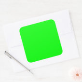 Sticker Carré Décor Vert néon, à Customiser (Enveloppe)