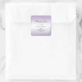 Sticker Carré Décoration Parties scintillant violet parkly Anniv (Sac)