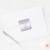 Sticker Carré Décoration Parties scintillant violet parkly Anniv (Enveloppe)