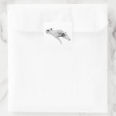 Sticker Carré Découpe de dormeur, édition de Noël (Sac)