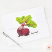 Sticker Carré Découper la betterave (Enveloppe)