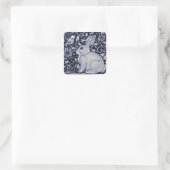 Sticker Carré Dedham Blue & White Rabbit céramique Carrelage cad (Sac)