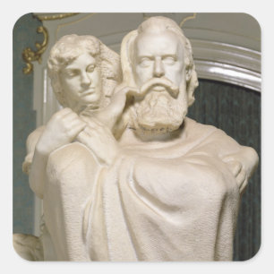 Sticker Carré Dédication à Brahms, 1909