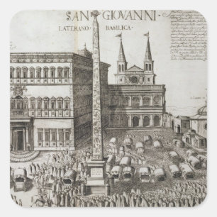 Sticker Carré Dedication of the Obelisk in the Basilica