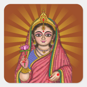 Sticker Carré Déesse Sita