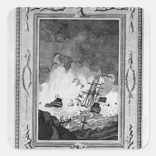 Sticker Carré Défaite de l'Armada espagnole (Devant)
