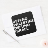 Sticker Carré Défendre la Palestine pour le remboursement d'Isra (Enveloppe)