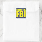 Sticker Carré DÉFIER LE FBI Anti FBI (Sac)