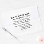 Sticker Carré définition des méncompoops (Enveloppe)