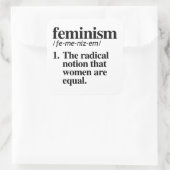 Sticker Carré Définition du féminisme (Sac)