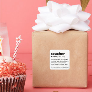 Sticker Carré définition du professeur, définition du professeur